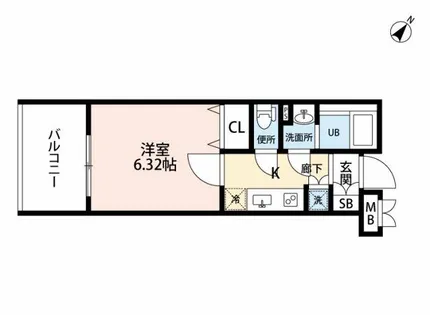 サヴォイ ラ・ピエル サフィール【9階】の間取り