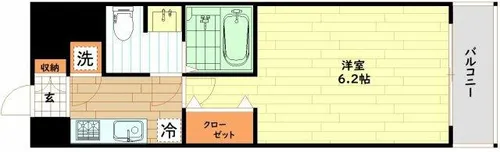 エスリード大阪シティグランツ【9階】の間取り