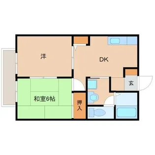 野草ハイツ【2階】の間取り