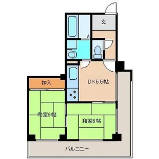 サンパレス21尼崎【5階】の間取り