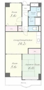 センターロイヤル【8階】の間取り