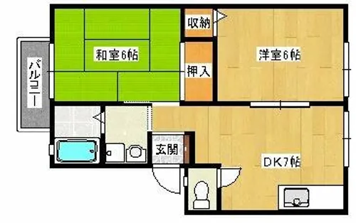 サンビレッジ・ラポール【2階】の間取り