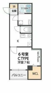 クイーンライフ東今里【3階】の間取り