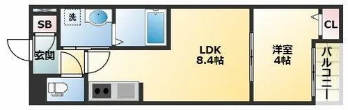 H-maison加美正覚寺XIII【3階】の間取り