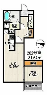 バーンメアオパトナム【2階】の間取り