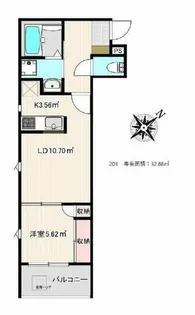 SMILEAX九産大前【2階】の間取り