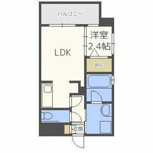 ヴィラージュ県庁前参番館【8階】の間取り