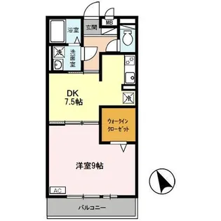 サンテ・レザンジュ A棟【A201号室】の間取り