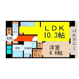 シェソワ東桜【3階】の間取り