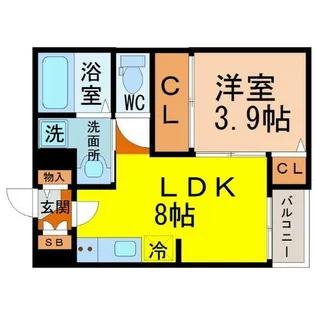 SAKURA【3階】の間取り