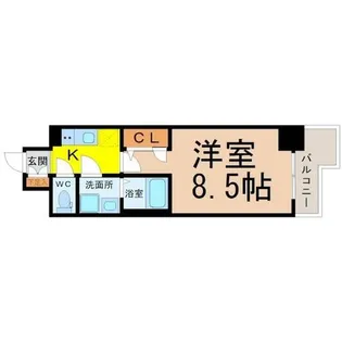 エスリード名城公園【14階】の間取り