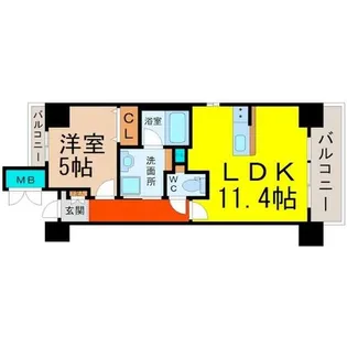 サングレース【2階】の間取り