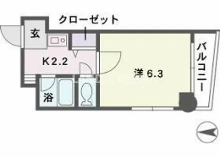KT大橋【5階】の間取り