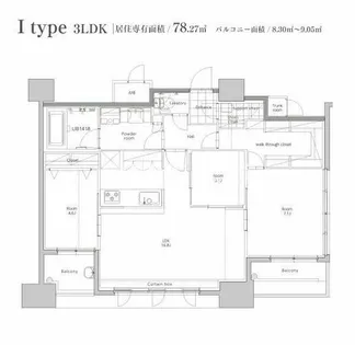 エンクレスト博多STYLE【13階】の間取り