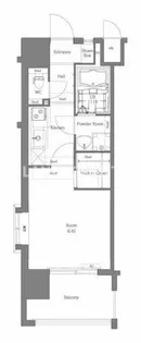 エンクレスト天神MERSⅡ【9階】の間取り