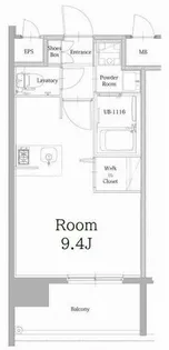 エンクレスト天神LINK【5階】の間取り