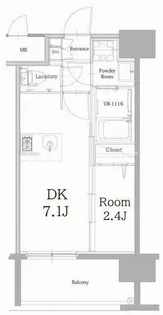 エンクレスト天神LINK【2階】の間取り
