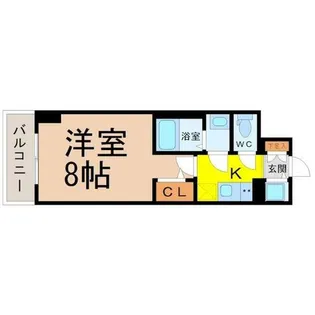 エスリード上前津セレーノ【15階】の間取り