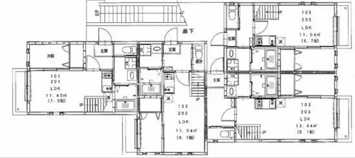 ビータス賀茂壱番館【2階】の間取り