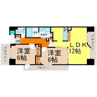 ヴィラエーデル大須【4階】の間取り