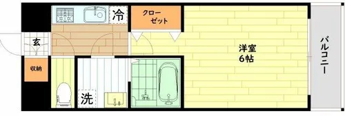 エスリード桜ノ宮レジデンス【3階】の間取り