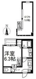 ハーモニーテラス愛知町Ⅲ【2階】の間取り