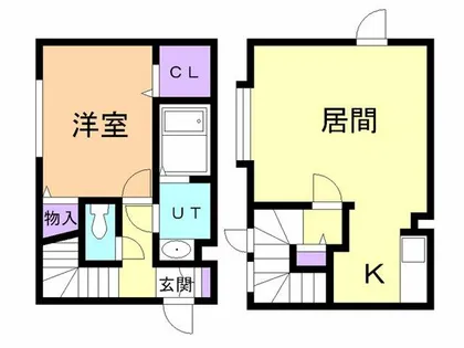 リバースマウンテン弐番館【1階】の間取り