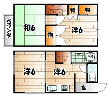 柳井メゾネット【103号室】の間取り