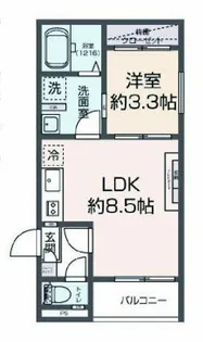 Tidy西小倉【3階】の間取り