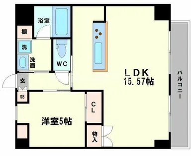 ICube弁天町【2階】の間取り