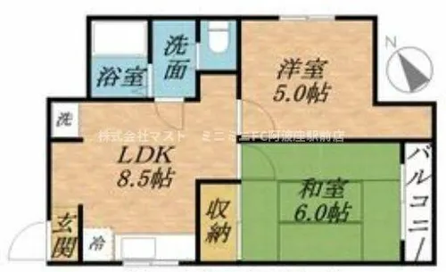 ドムス大英【4階】の間取り