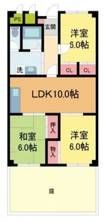 日興宝塚スカイマンション【1階】の間取り