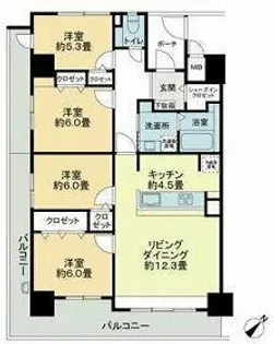 Sophia Garden博多【8階】の間取り