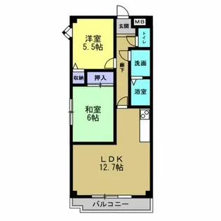 ラ・メイユール【3A号室】の間取り