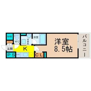 セレニティー大須【2階】の間取り