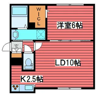 ジュピター月寒東1【102号室】の間取り