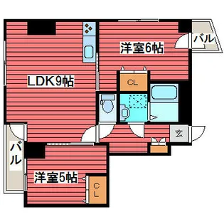 パルテール【6階】の間取り