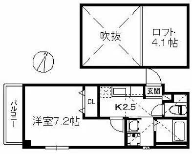 アリエスTAKATORI【3階】の間取り
