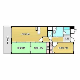 サニーサイド曽根【2階】の間取り