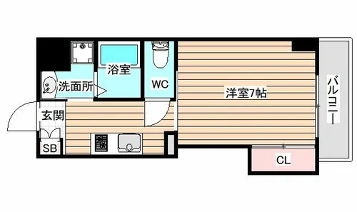 みおつくし鷺洲【9階】の間取り
