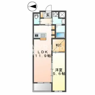 フラントート【3階】の間取り