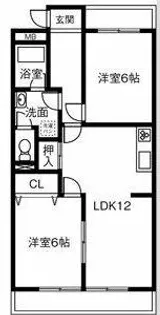 フォーシーズン御幸山【2階】の間取り
