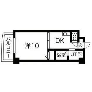 メゾン田代本通【3階】の間取り