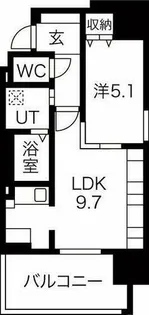 ルシェット白川公園【5階】の間取り