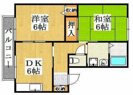 エクセレント西明石C【2階】の間取り
