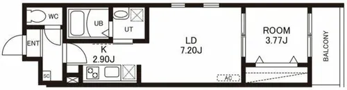 Cherim 竹下 EAST【1階】の間取り