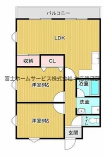 ローズライフ住之江【3階】の間取り