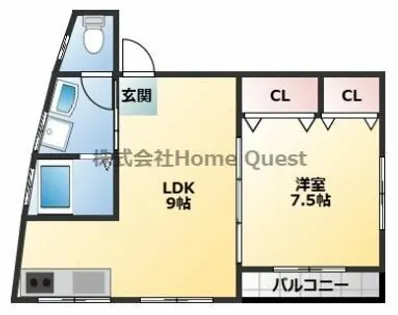 コーポUEMURA【3階】の間取り