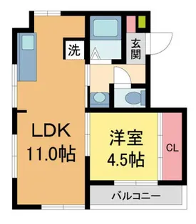メゾンブランシュ1【301号室】の間取り