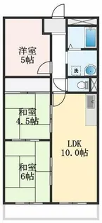 ルナコート向ケ丘【1階】の間取り